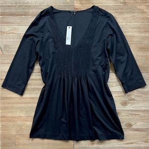 NWT Theory Jenice Pintuck Tunic Top